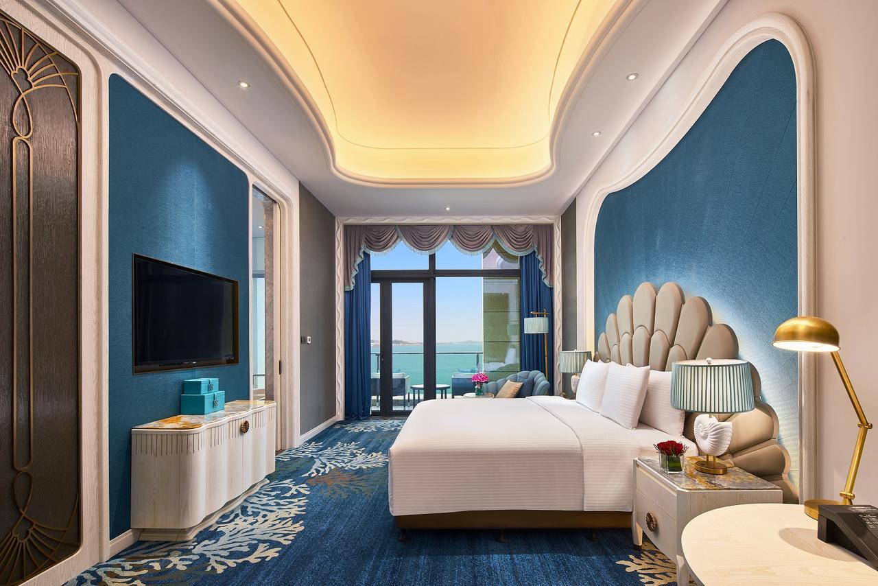 Отель Wanda Vista Qingdao Movie Metropolis Экстерьер фото