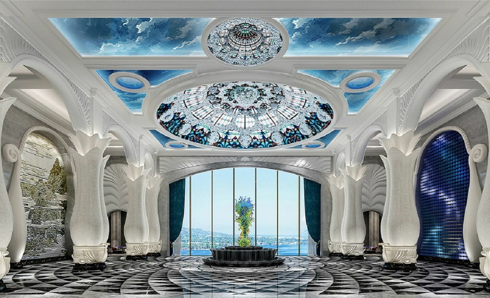 Отель Wanda Vista Qingdao Movie Metropolis Экстерьер фото