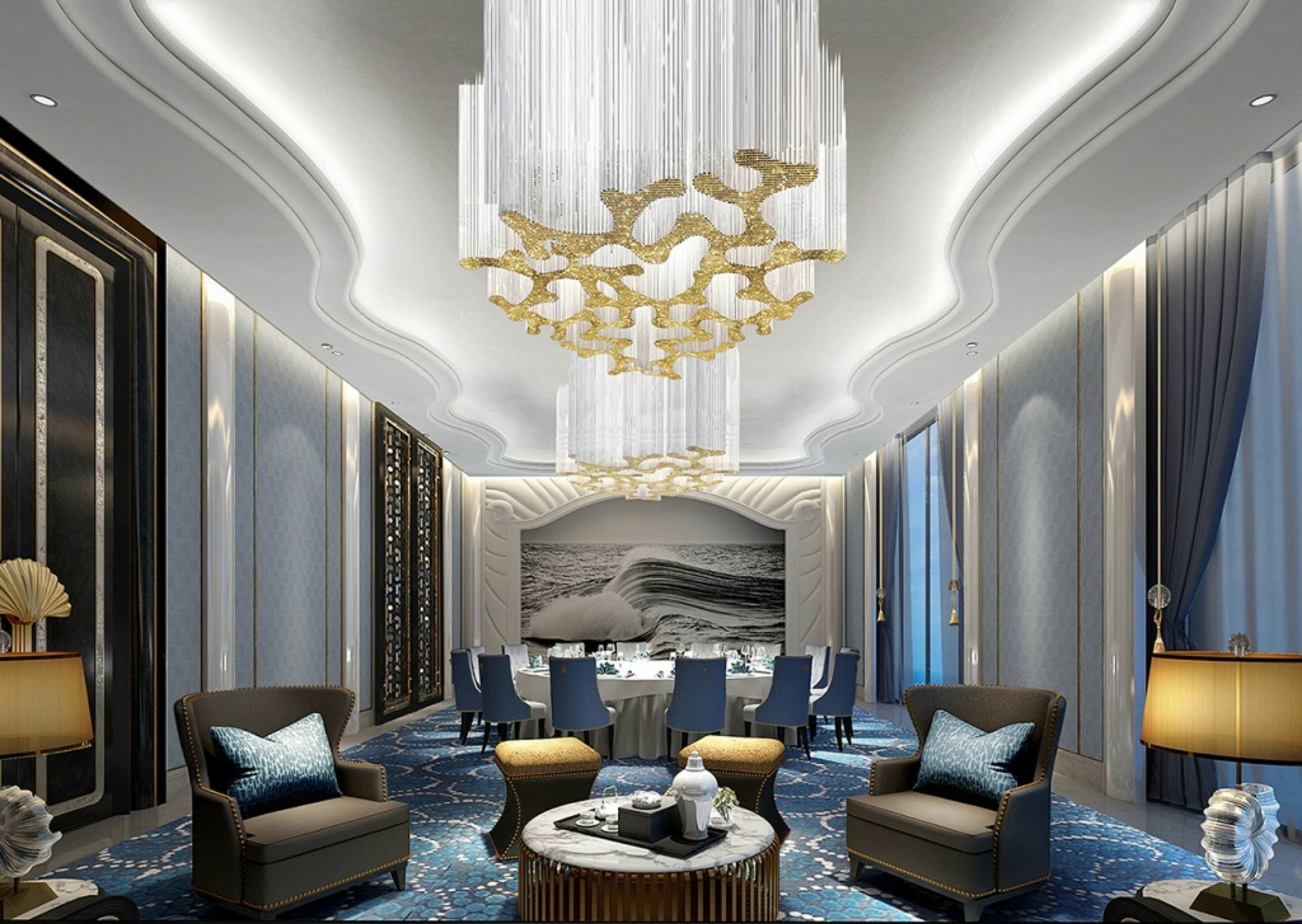 Отель Wanda Vista Qingdao Movie Metropolis Экстерьер фото